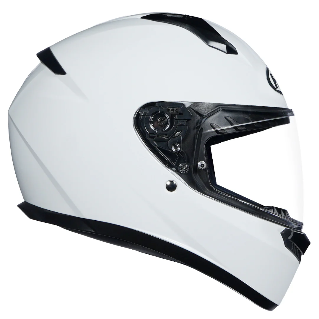 HJC C10 Solid White Helmet - Image 2