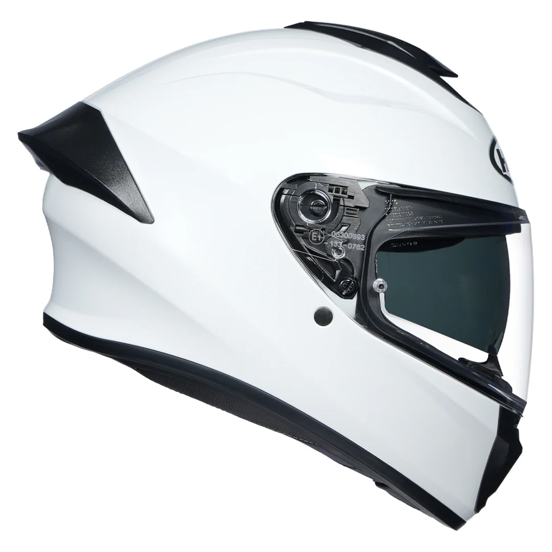 HJC C71 (C7X) Solid Pearl White Helmet - Image 2