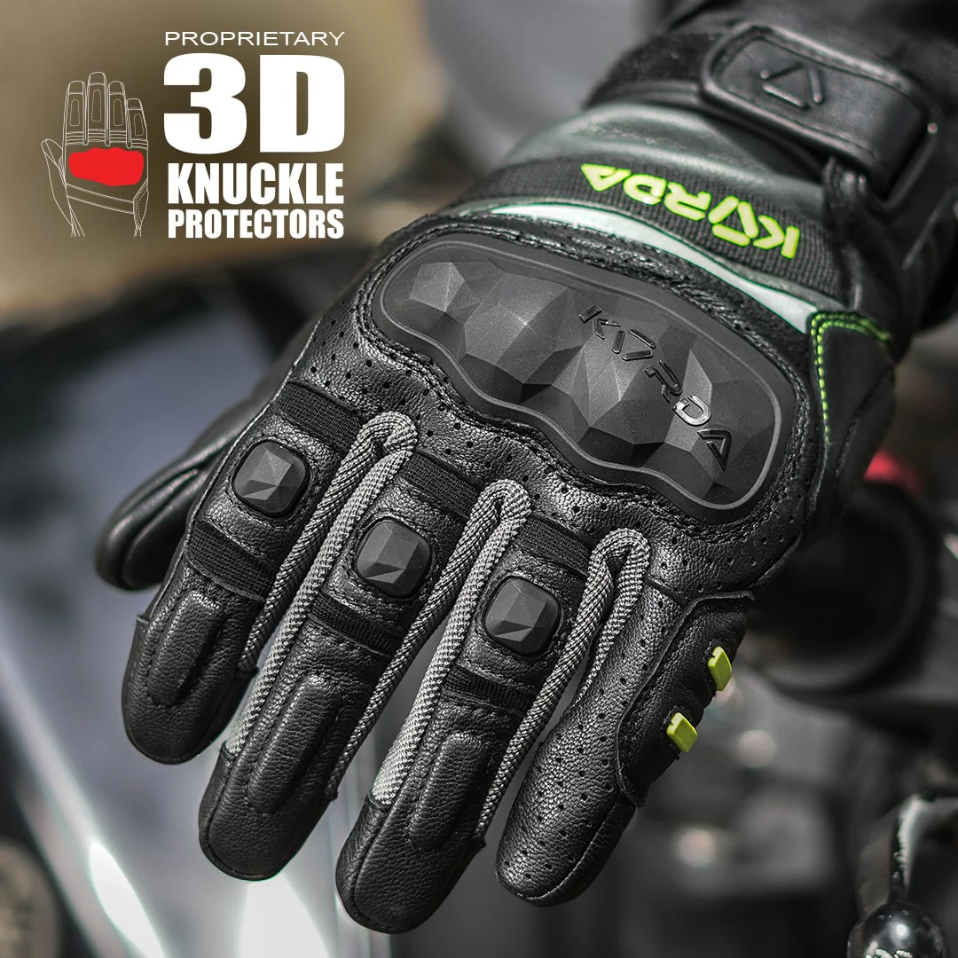 Korda Guard Semi Gauntlet Riding Gloves - Image 6