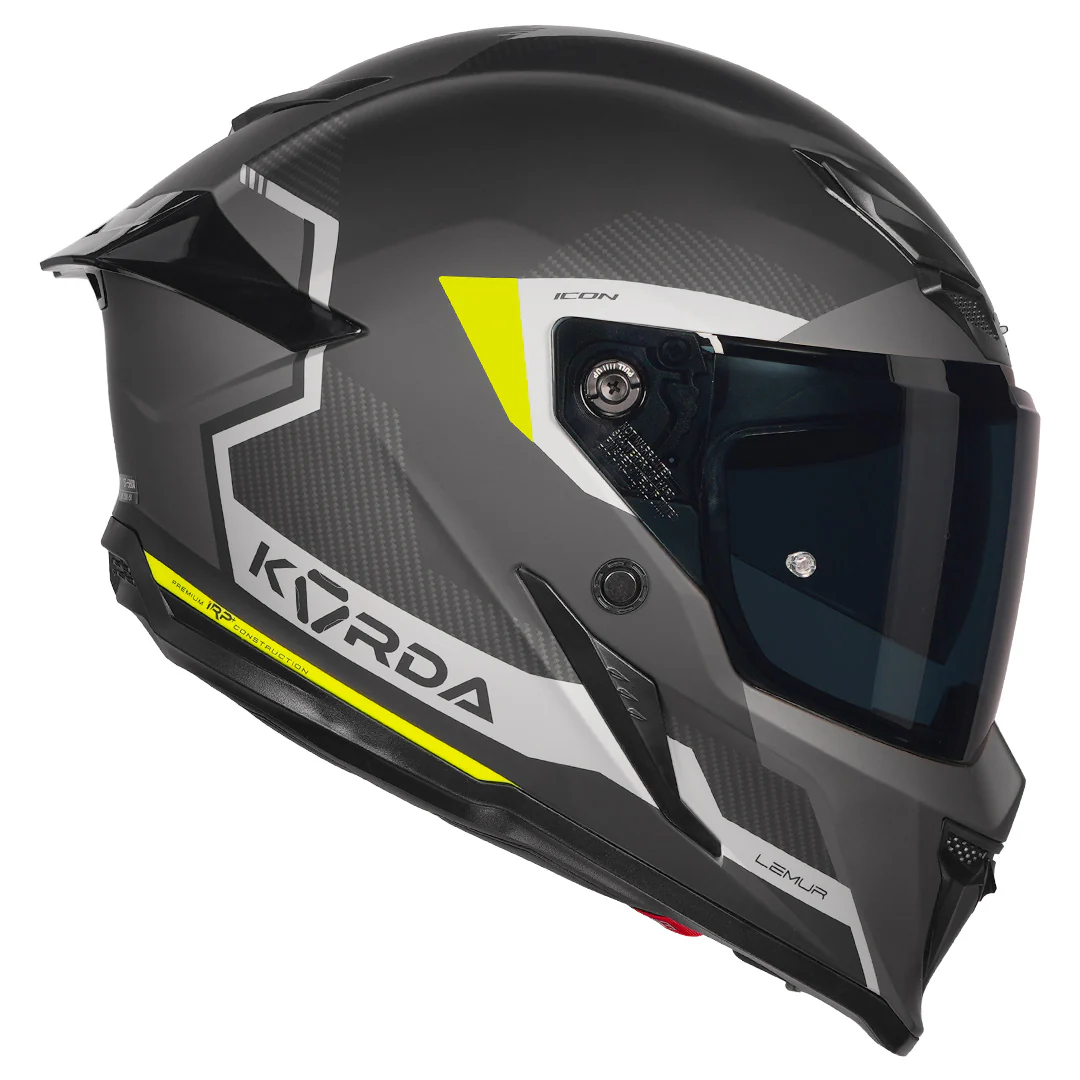 Korda Icon Lemur Helmet (Fluorescent Yellow) - Image 5