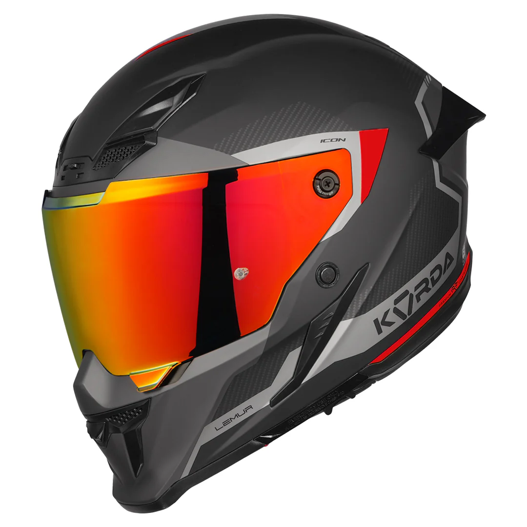Korda Icon Lemur Helmet (Matt Red)