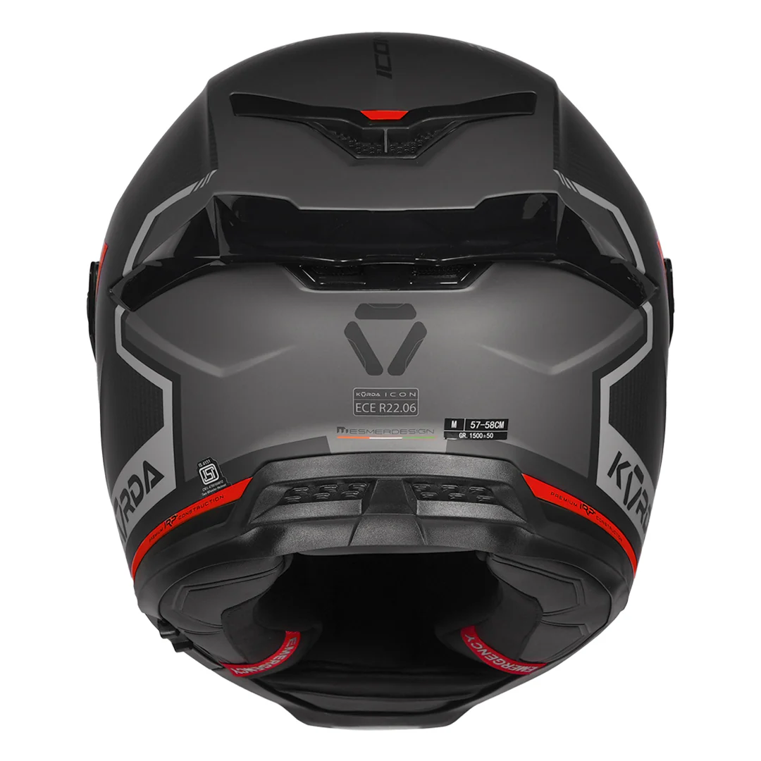 Korda Icon Lemur Helmet (Matt Red) - Image 4
