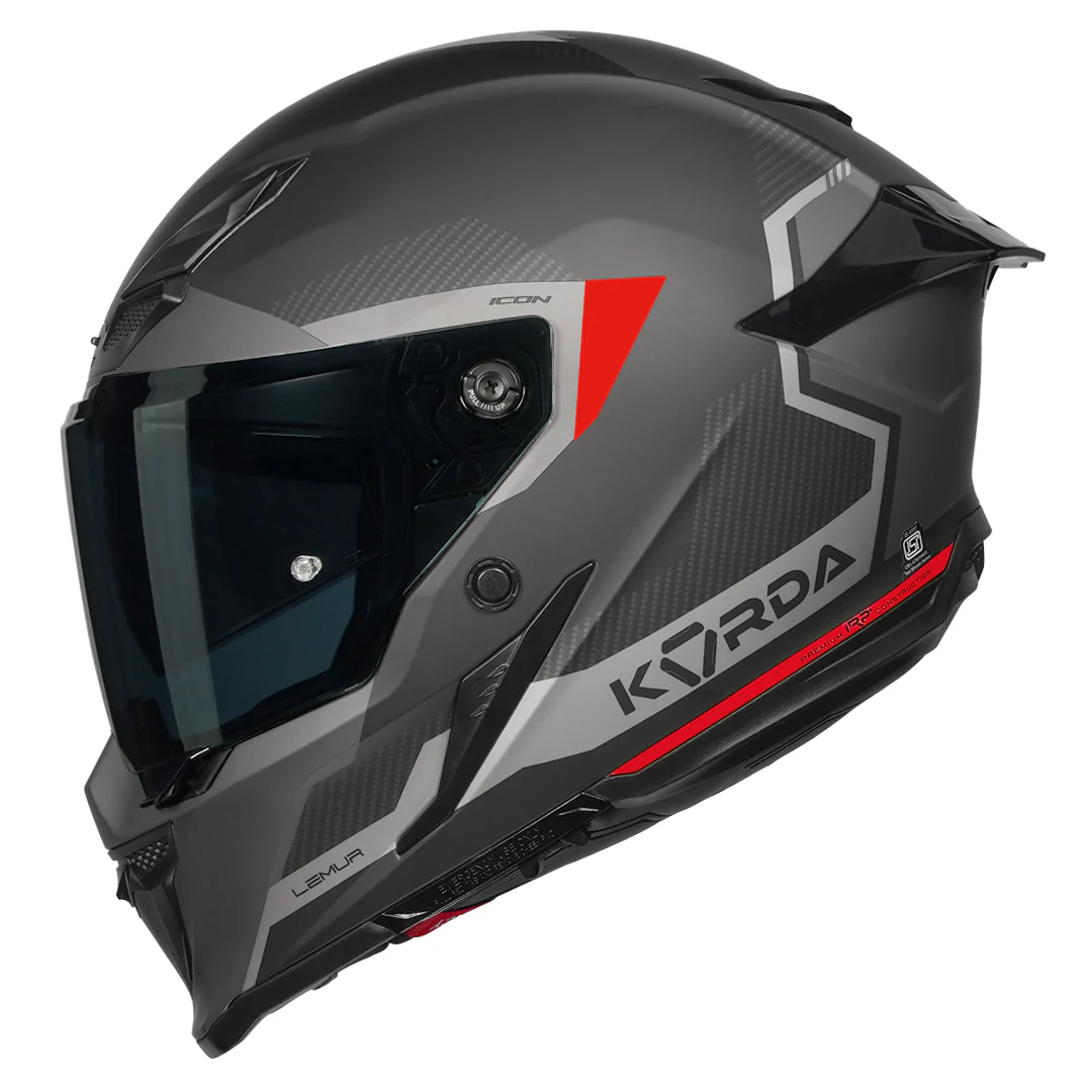 Korda Icon Lemur Helmet (Matt Red) - Image 6