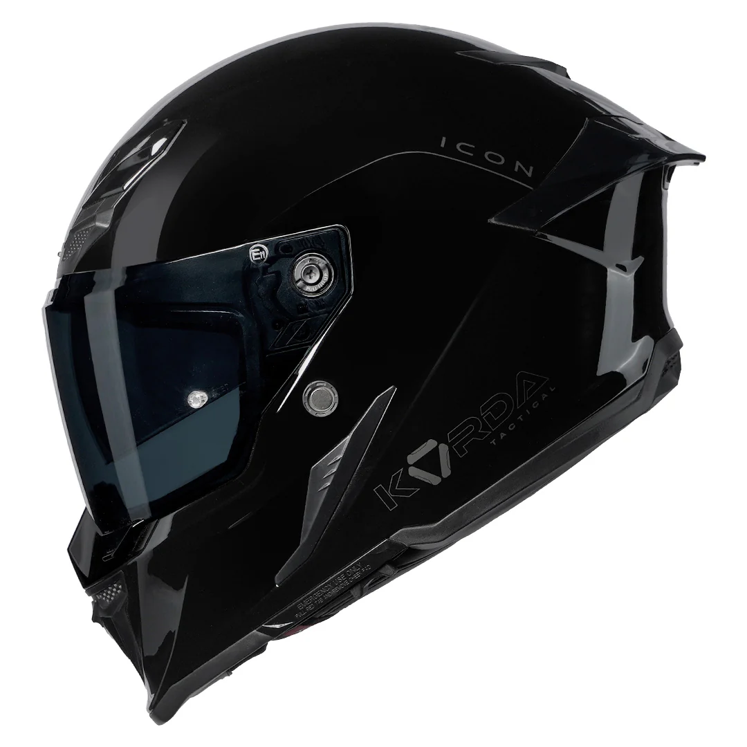 Korda Icon Solid Gloss Black Helmet - Image 5