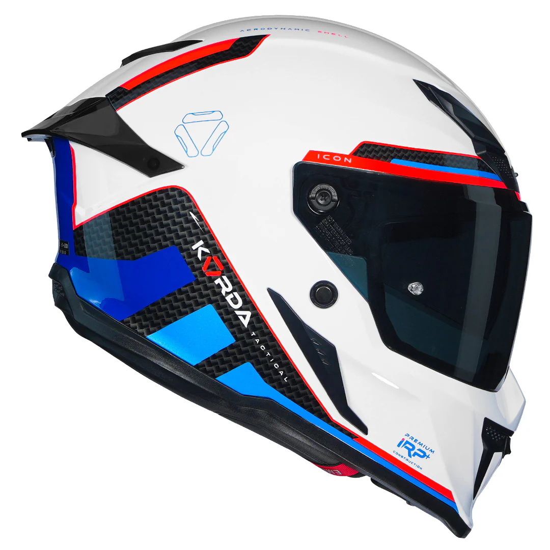 Korda Icon Tokio Helmet (White, Blue) - Image 2