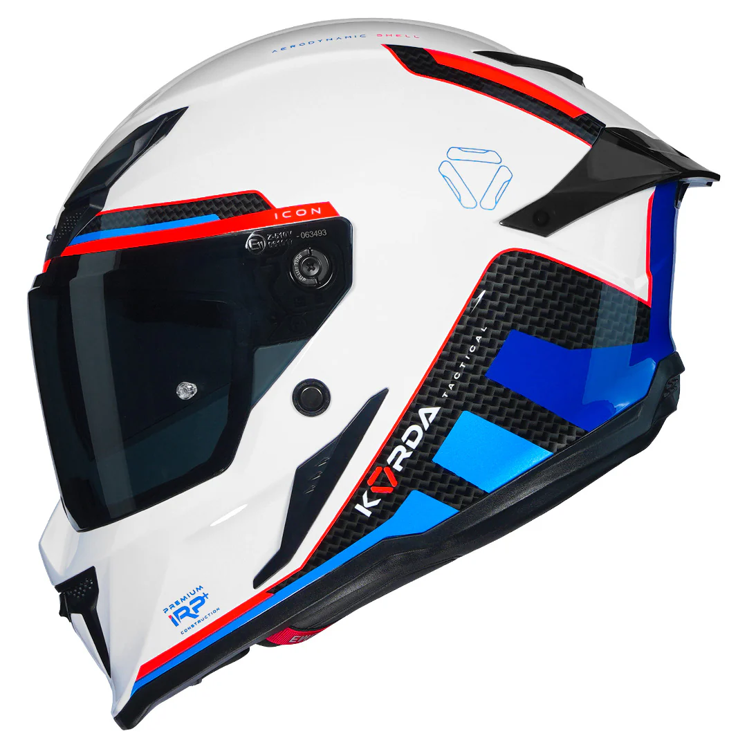 Korda Icon Tokio Helmet (White, Blue) - Image 5
