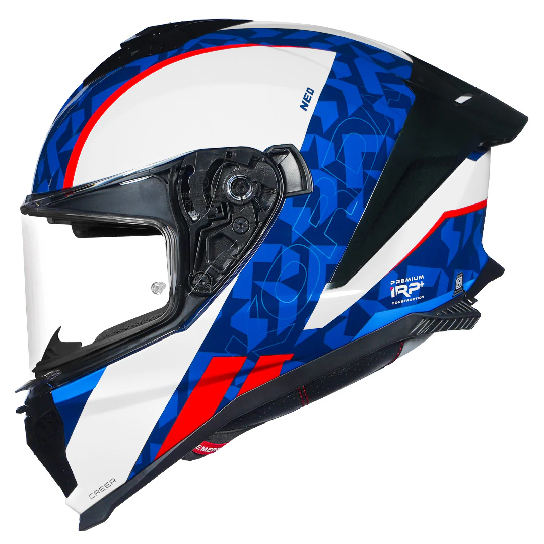 Korda Neo Creer Helmet (White Blue) - Image 4