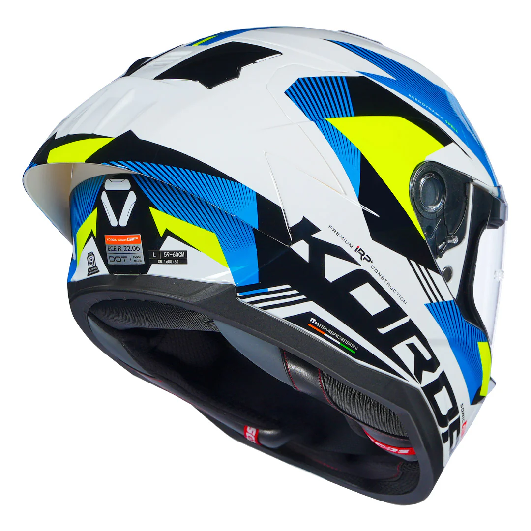 Korda Sonic GP Brave Helmet (Fluorescent Yellow) - Image 2