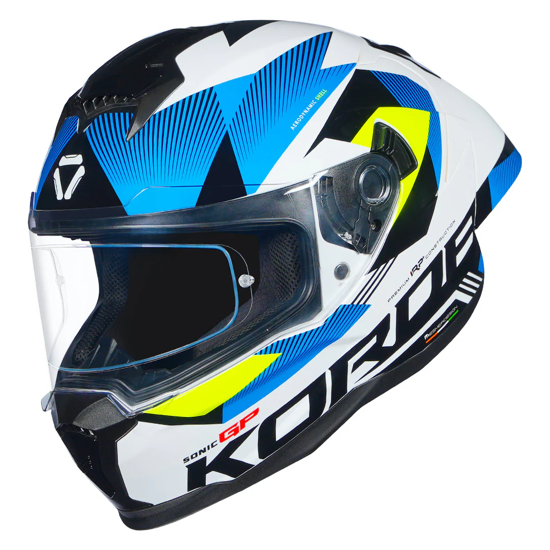 Korda Sonic GP Brave Helmet (Fluorescent Yellow) - Image 6