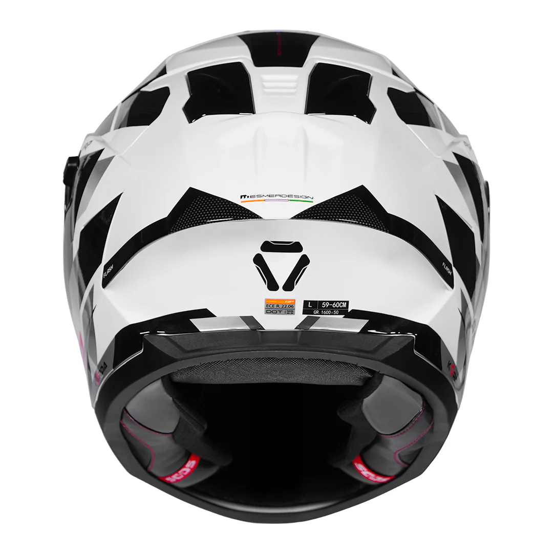 Korda Sonic GP Flash Helmet (White) - Image 4