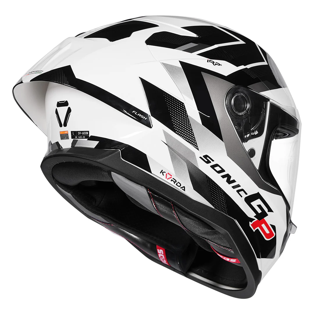 Korda Sonic GP Flash Helmet (White) - Image 6
