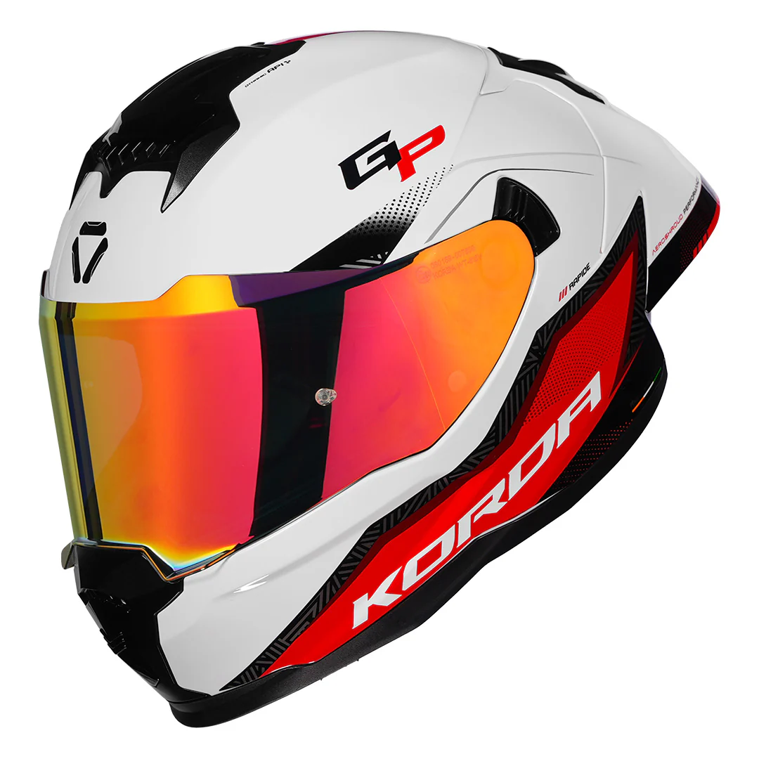 Korda Sonic GP Rapide Helmet (Red) - Image 5