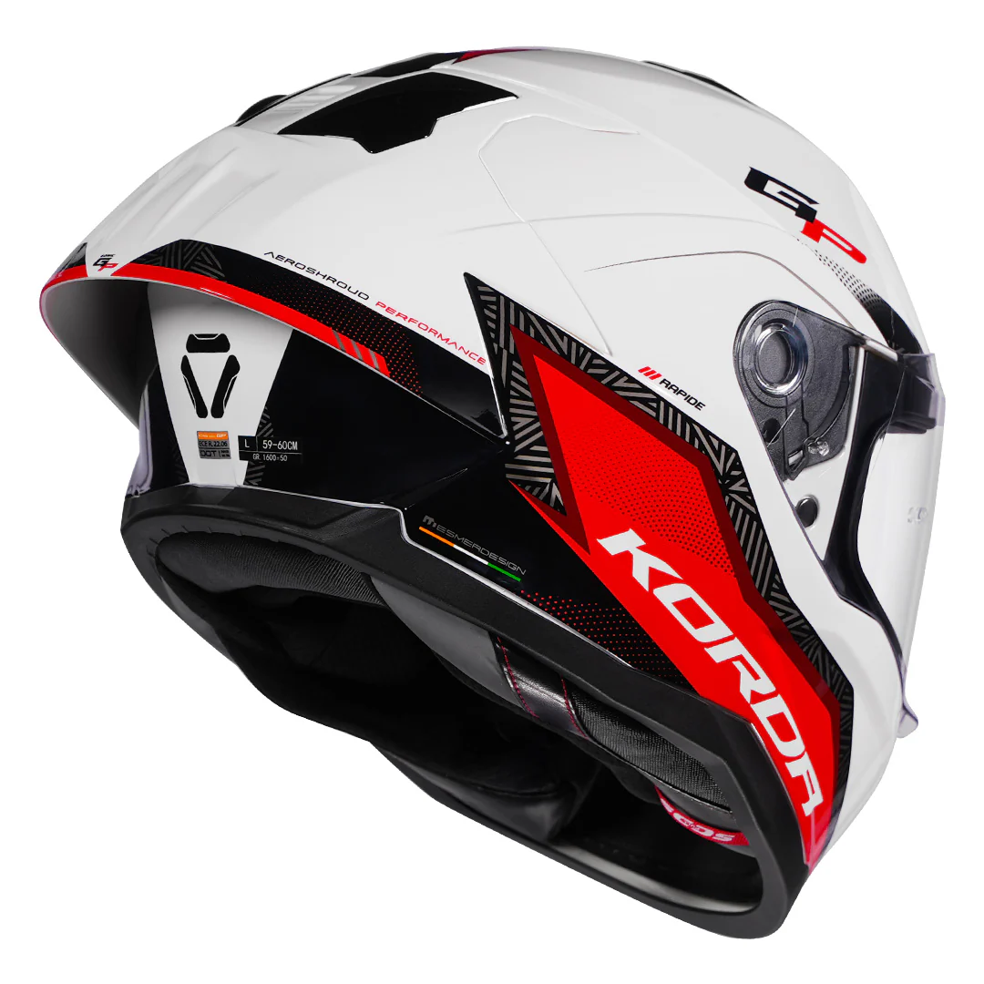 Korda Sonic GP Rapide Helmet (Red) - Image 6