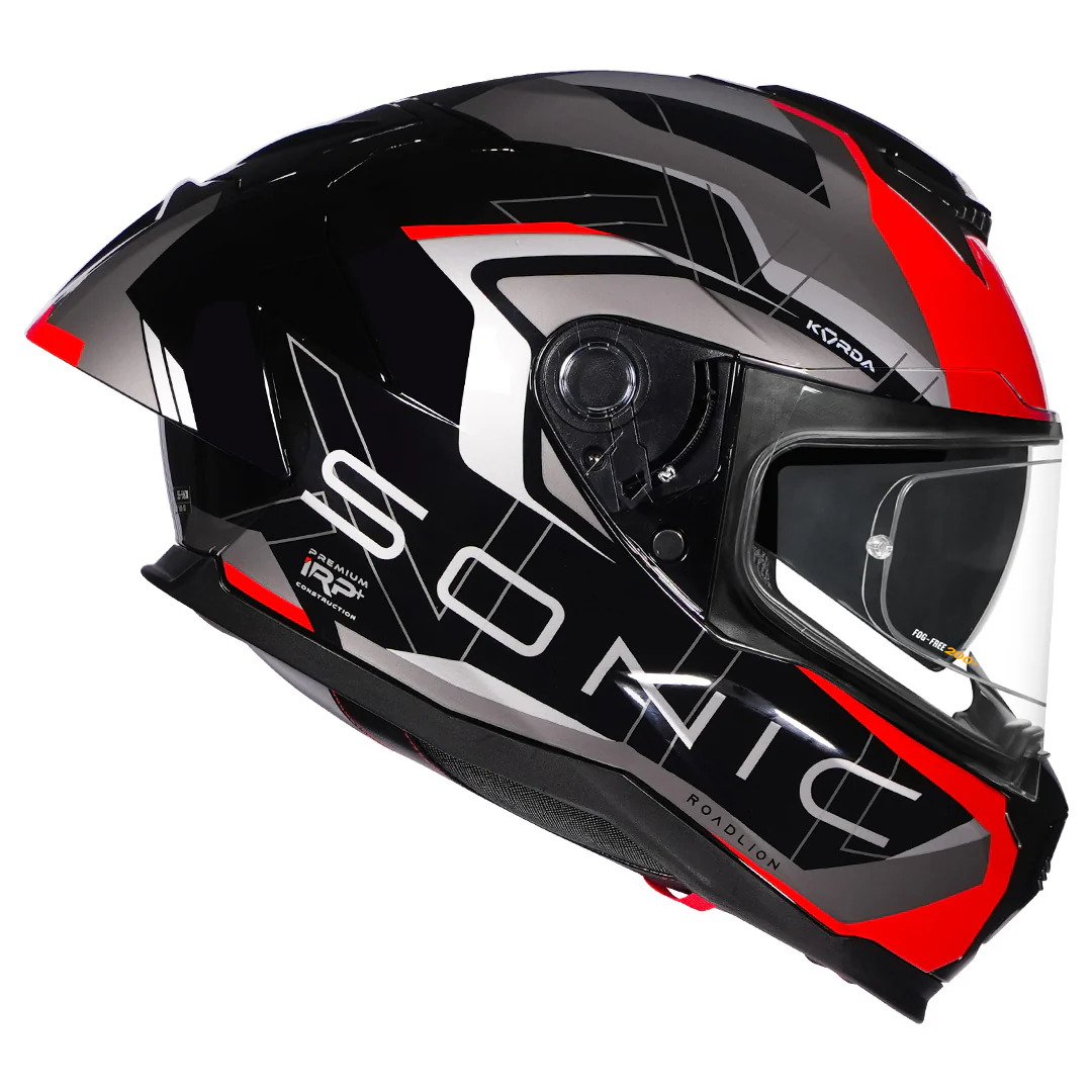 Korda Sonic GP Roadlion Helmet (Gloss Red) - Image 4
