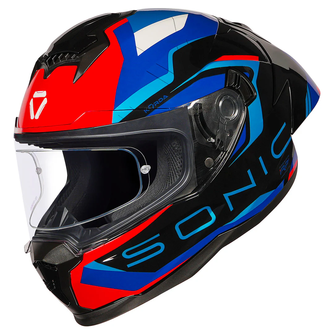 Korda Sonic GP Roadlion Helmet (Gloss Red) - Image 2