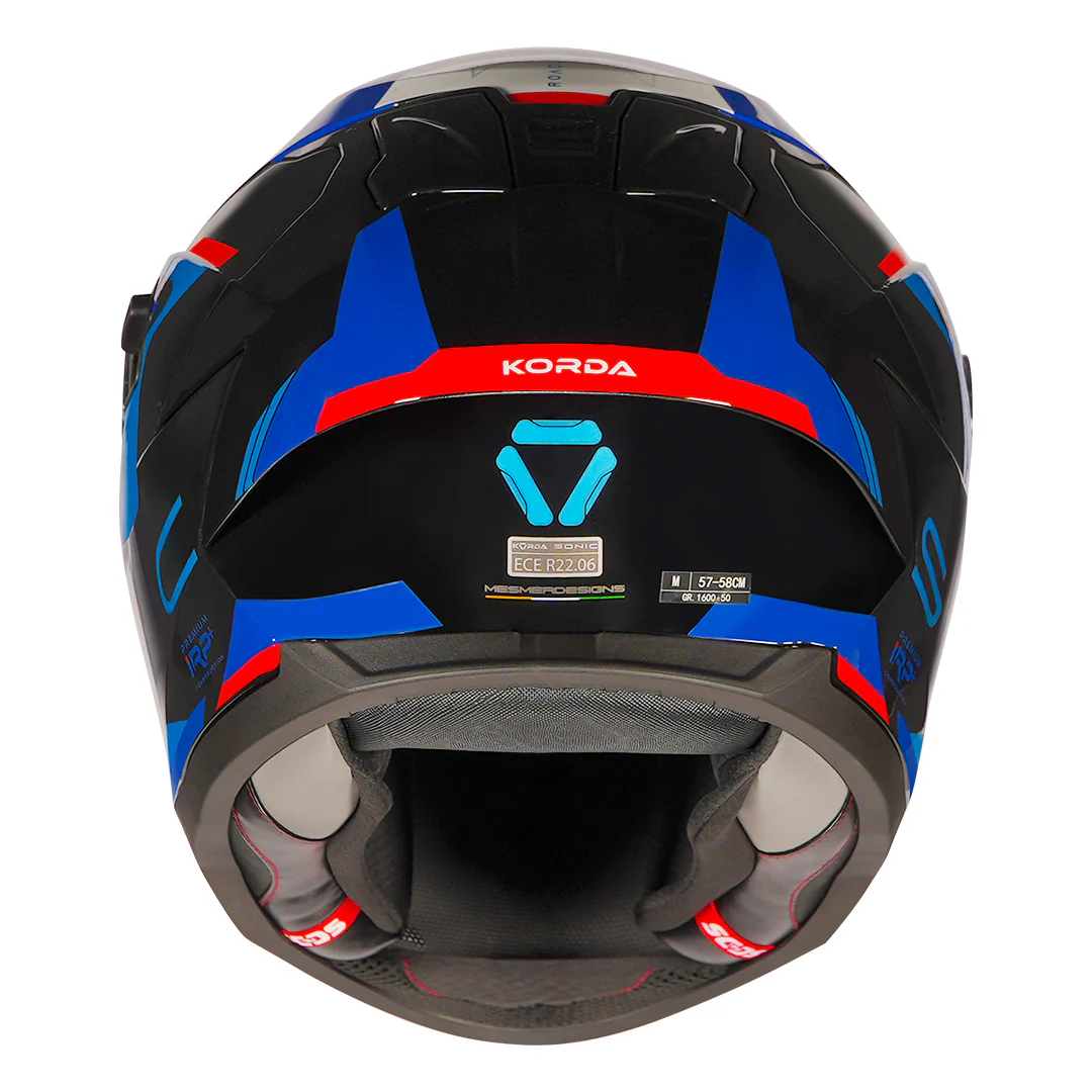 Korda Sonic GP Roadlion Helmet (Gloss Red) - Image 4