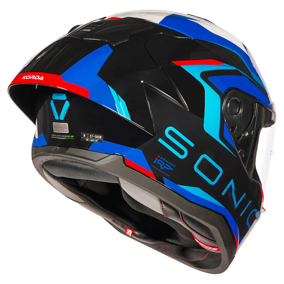 Korda Sonic GP Roadlion Helmet (Gloss Red) - Image 6