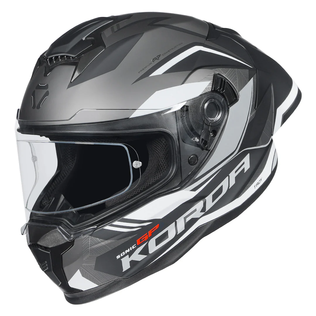 Korda Sonic GP Troy Helmet (Grey) - Image 7