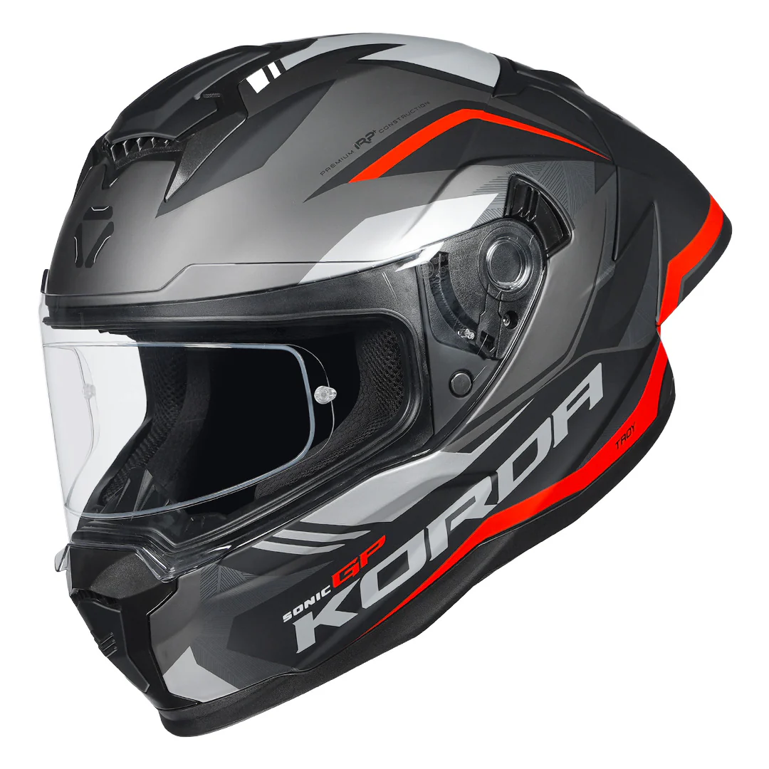 Korda Sonic GP Troy Helmet (Red) - Image 6