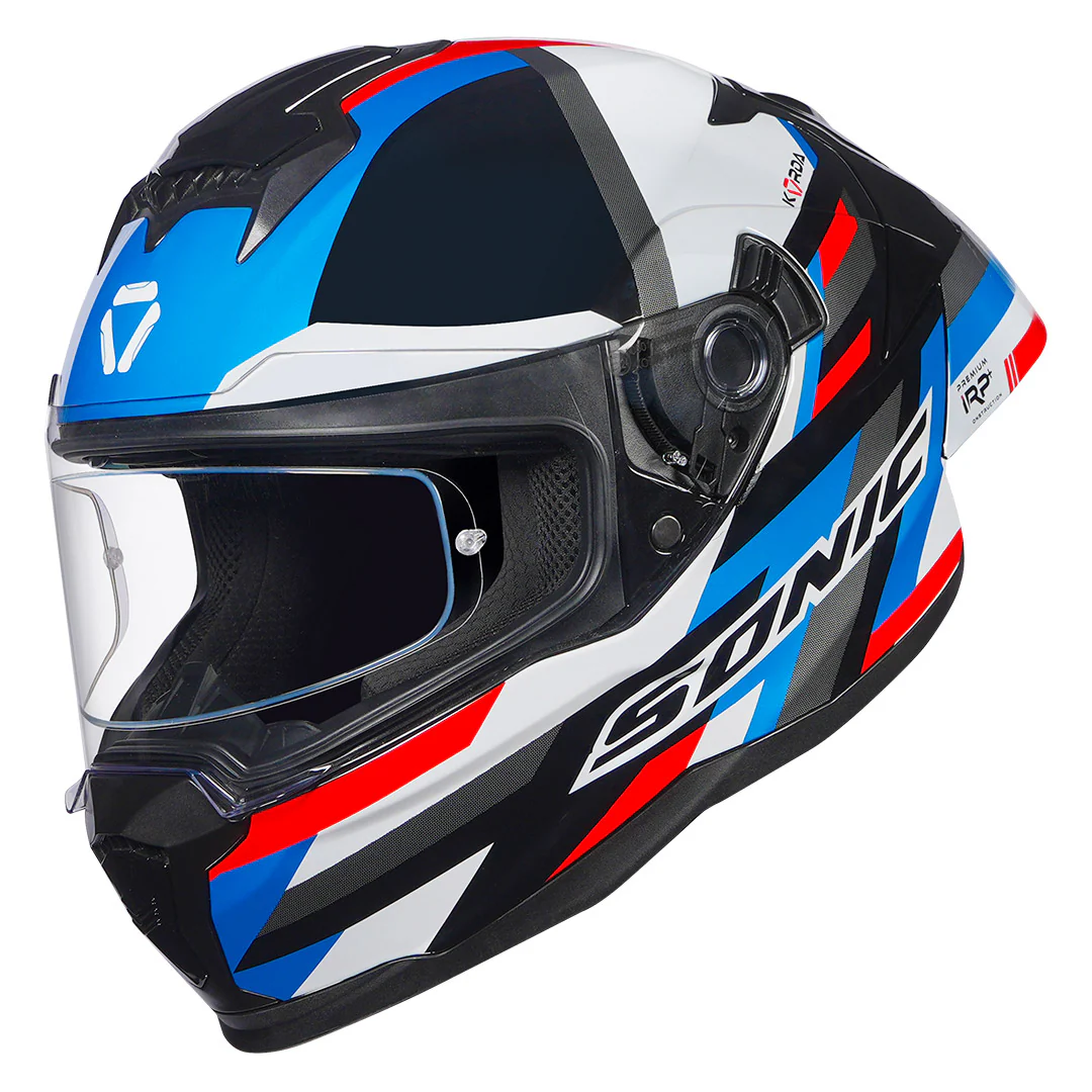 Korda Sonic GP Moze Helmet (Red & Blue) - Image 7