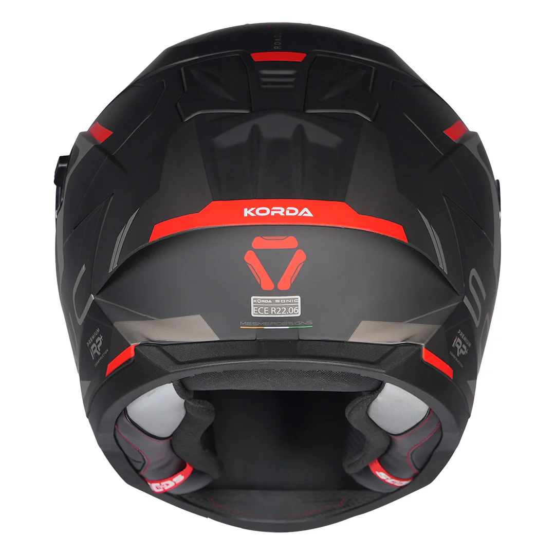 Korda Sonic GP Roadlion Helmet (Red) - Image 4
