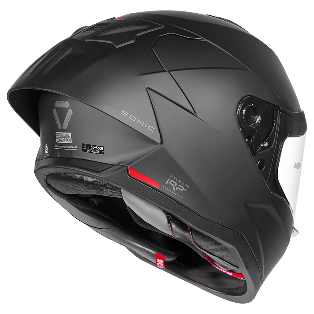 Korda Sonic GP Solid Matt Black Helmet - Image 8