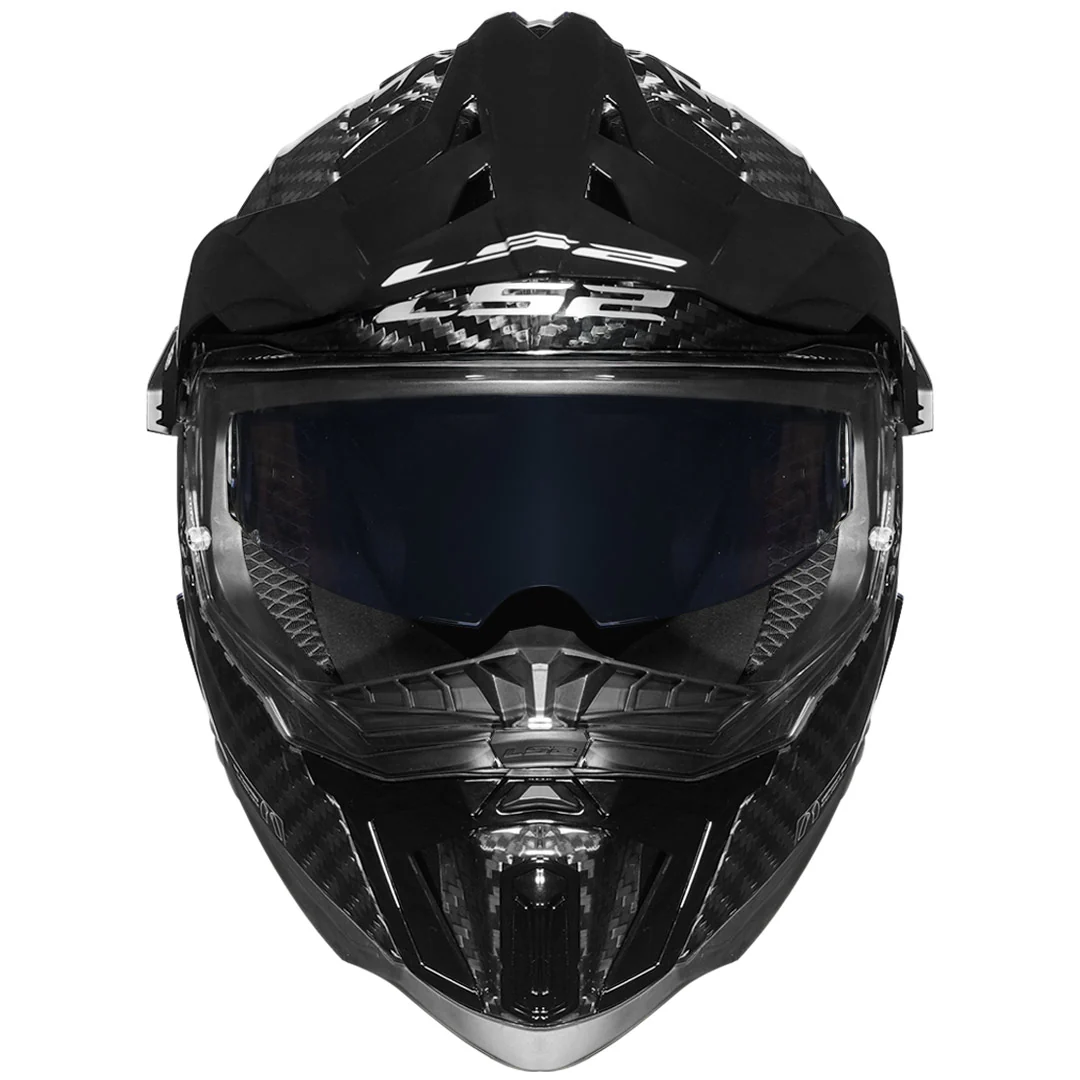 LS2 MX701 Explorer Solid Carbon Dual Sport Helmet - Image 3