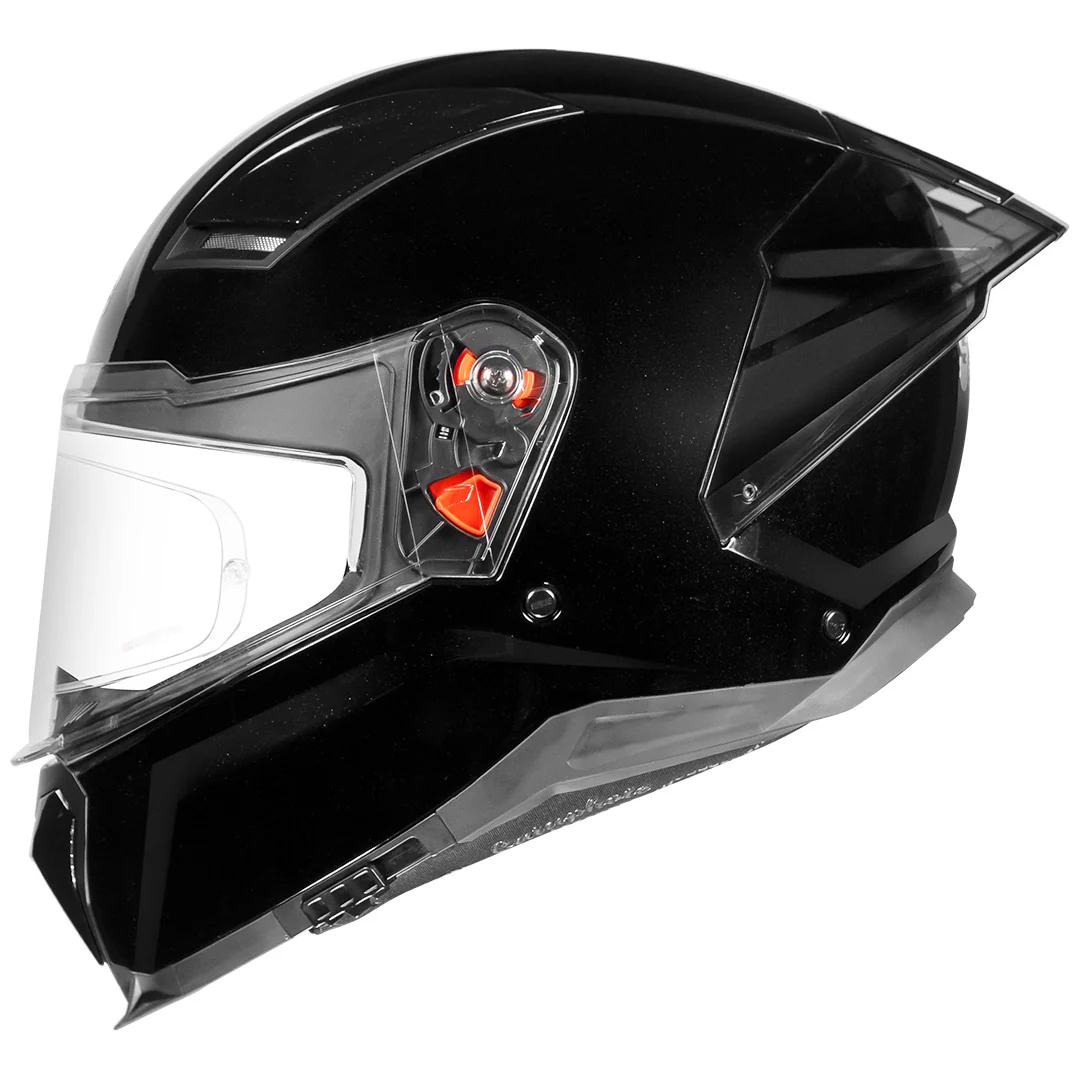 STUDDS Helios Solid Gloss Black Helmet - Image 4