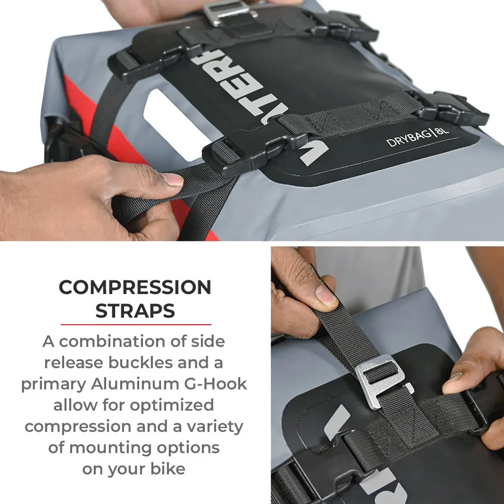 Viaterra Drybag 8L Waterproof Tail Bag - Image 7